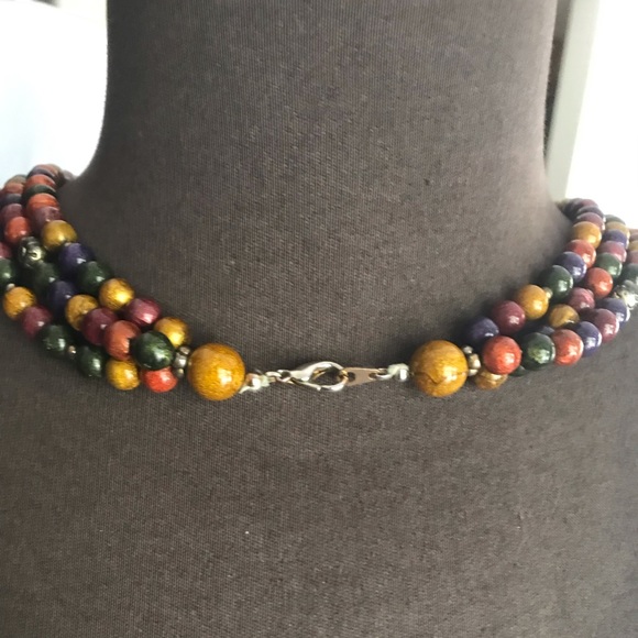 Multicolored Beaded Necklace - Picture 4 of 4